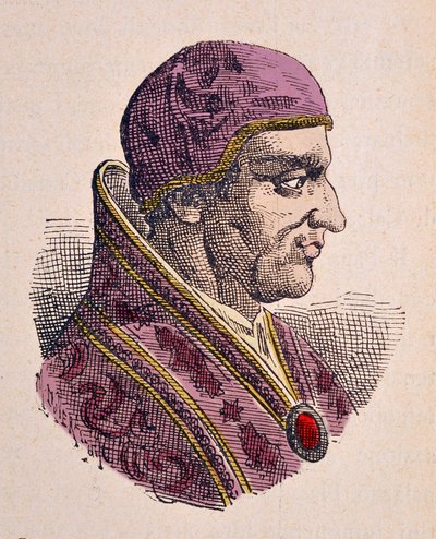 Retrato del Papa Vigilio (537-555) de Italian School