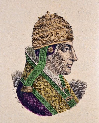 Retrato del Papa San Celestino V (1294) de Italian School