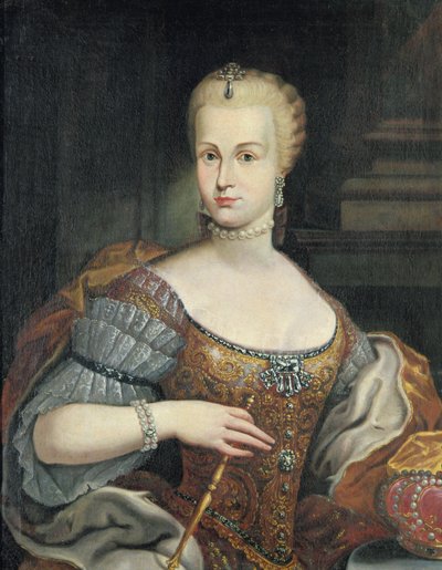 Retrato de la esposa de Pietro Leopoldo di Lorena, c.1750 de Italian School