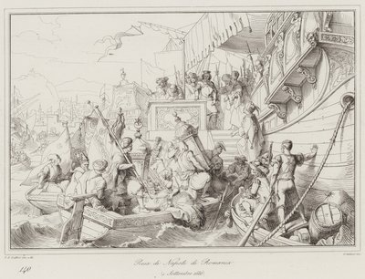 Rendición de Nápoles de Rumanía de Italian School