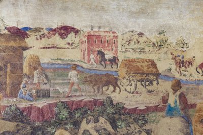Vida fluvial y campestre, Escenas de vida de la corte de Borso d