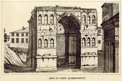 Roma: Arco Di Giano Quadrifronte de Italian School
