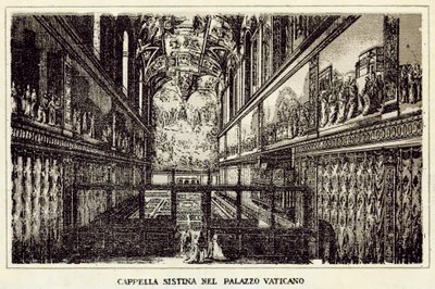 Roma: Capilla Sixtina en el Palacio Vaticano de Italian School
