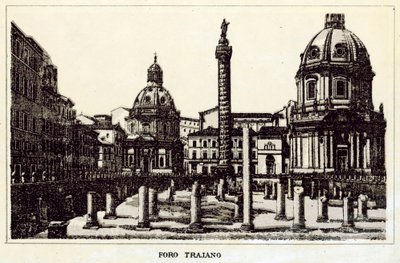 Roma: Foro de Trajano de Italian School