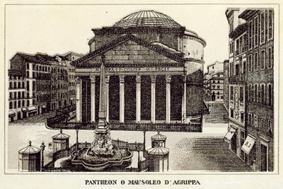 Roma: Panteón o Mausoleo de Agripa de Italian School