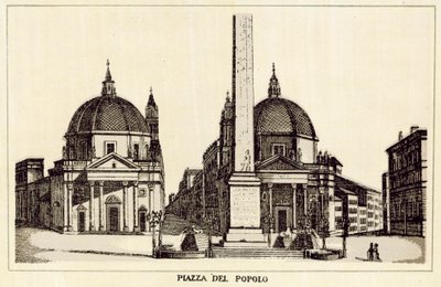 Roma: Piazza del Popolo de Italian School