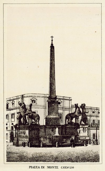 Roma: Plaza de Monte Cavallo de Italian School