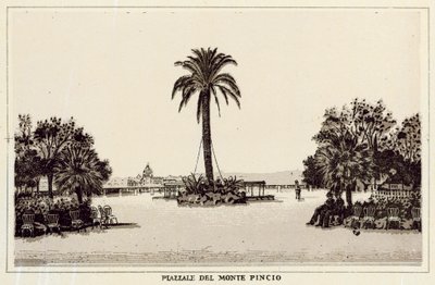 Roma: Plaza del Monte Pincio de Italian School