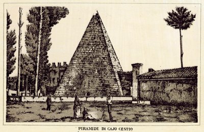 Roma: Pirámide de Cayo Cestio de Italian School