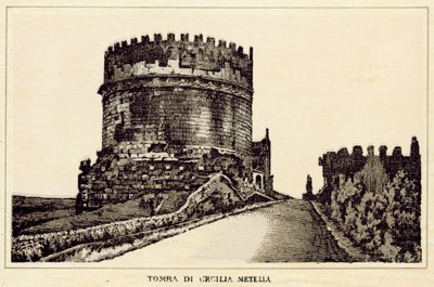 Roma: Tumba de Cecilia Metella de Italian School