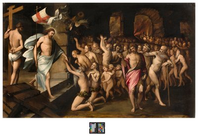 Sacristía, Cristo desciende al limbo, Desconocido siglo XVI de Italian School