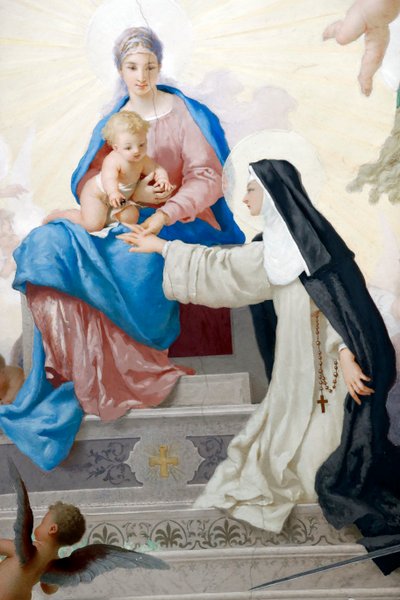 Iglesia de Santa Catarina. Santa Catarina y la Virgen con el Niño. Varazze. Italia. de Italian School