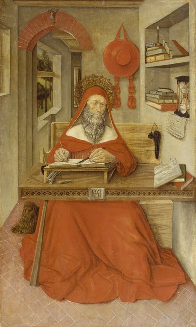 San Jerónimo en su estudio de Italian School