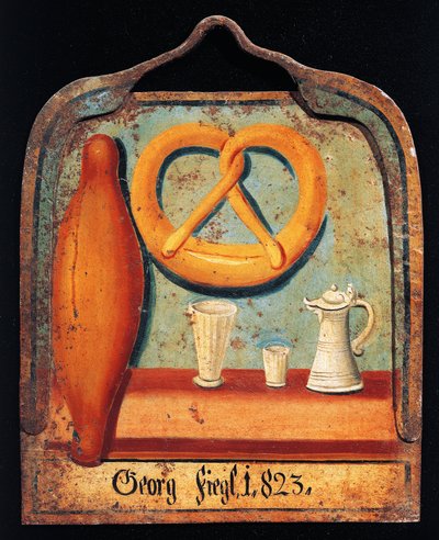 Cartel para tienda de pan y leche de Italian School