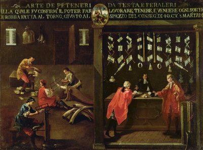 Signo del Gremio de Peinadores Venecianos de Italian School
