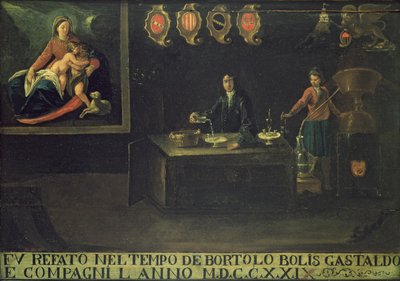 Signo del Gremio de Farmacéuticos Venecianos, 1729 de Italian School
