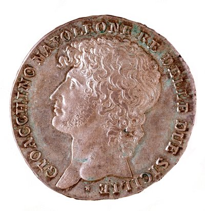 Moneda de plata (piastra) de Nápoles: Joachim Murat (1767-1815) rey de Nápoles de Italian School