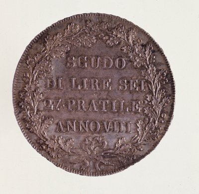Ecu de plata de Milán de Italian School