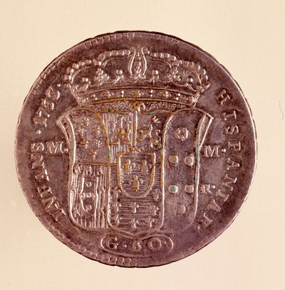 Piastra de plata de Nápoles: reinado de Carlos III de España (1716-1788) de Italian School