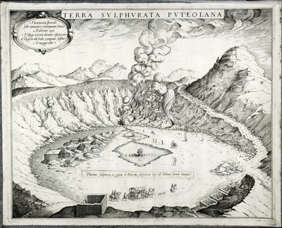 Volcán Solfatara, Pozzuoli, Nápoles de Italian School