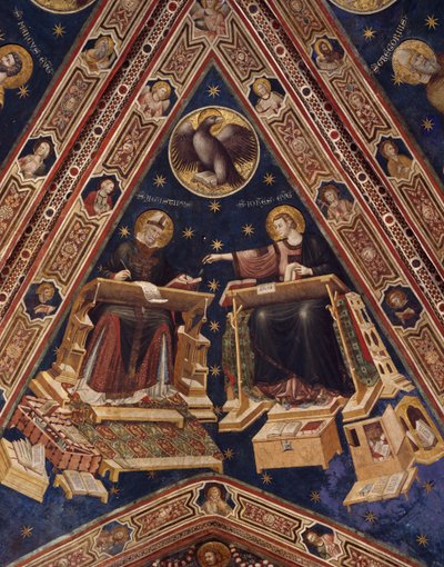 San Agustín y San Juan Evangelista de Italian School