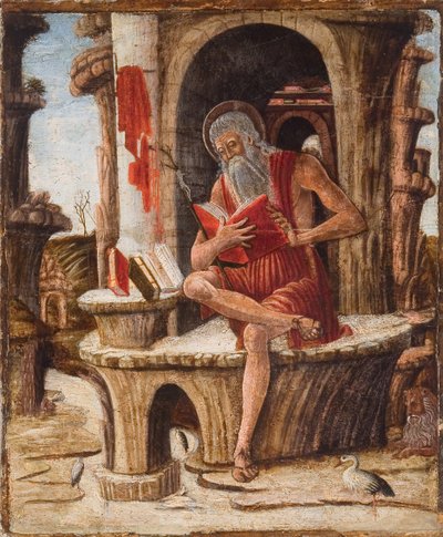 San Jerónimo (óleo sobre tabla) de Italian School