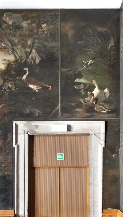 Cisne y patos, mito de Orfeo de Italian School