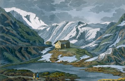Suiza: Hospicio de San Bernardo en los Alpes de Italian School