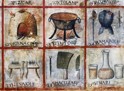 Símbolos del arte de Orvieto de Italian School