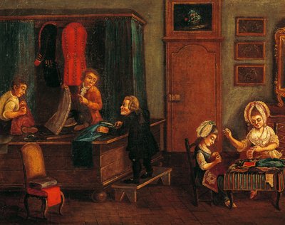Tienda de sastre, Italia de Italian School