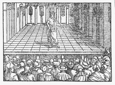 Escenario de Terencio, c.1563 de Italian School