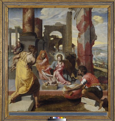 La adoración de los pastores, c.1560 de Italian School