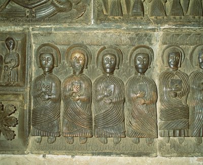 Los apóstoles, relieve prerrománico de Italian School
