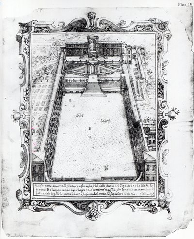 El Patio del Belvedere en el Vaticano, Roma, 1581 de Italian School