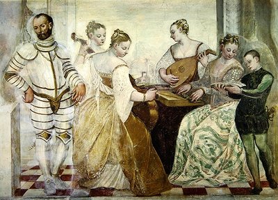 El concierto (detalle) de Italian School