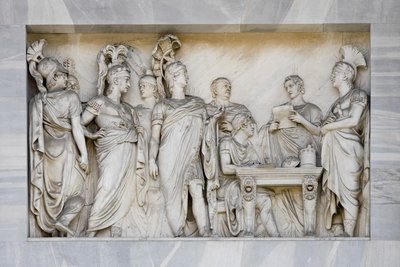 El Congreso de Viena, detalle del Arco de la Paz, Milán, Italia de Italian School