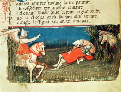 La Muerte de Roldán, de un Códice Veneciano de Italian School