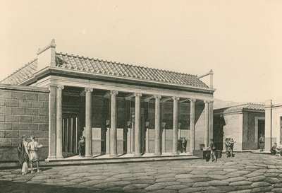 La entrada al foro triangular como era de Italian School
