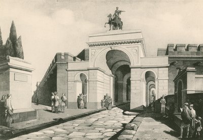 La puerta de Herculano como era de Italian School