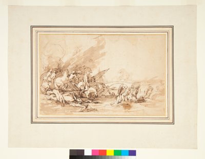 La huida de Cloelia y sus compañeras, 1650-1700 de Italian School