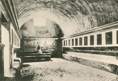 El frigidarium de mujeres en los baños de Estabia, como es de Italian School