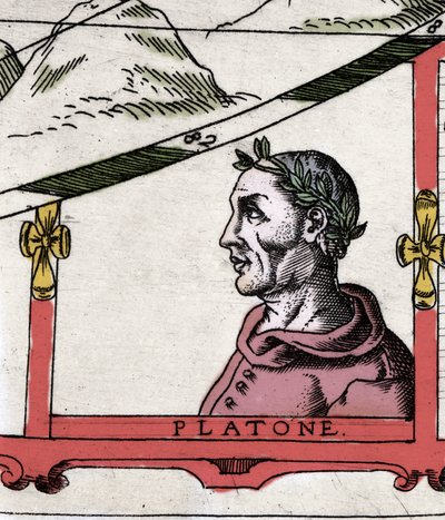 El filósofo griego Platón (428-348 a.C.) (detalle). de Italian School