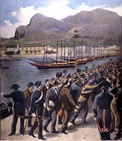 La mafia regresó a Palermo bajo la escolta de los Carabinieri después de la amnistía de 1895. de Italian School