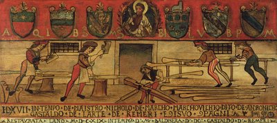 Los Fabricantes de Remos (panel) de Italian School
