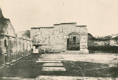 Los baños de Estabia - El patio de los estucos como es de Italian School