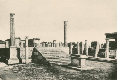 El Templo de Apolo como es (grabado) de Italian School