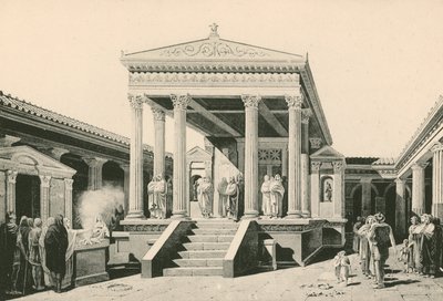 El templo de Isis como era de Italian School