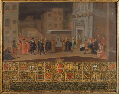La Traslación de los Restos de la Madonna de Provenzano, 1610 de Italian School