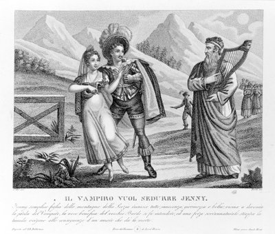 El vampiro seduce a Jenny, ilustración de 