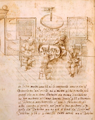 El antiguo arte de hacer vasijas, i, 1589 de Italian School